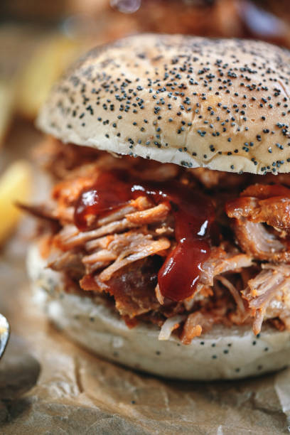 istock Pulled Pork Burger with French Fries 1488936306