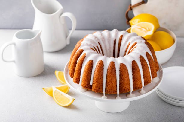 istock Lemon bundt cake drizzled with powdered sugar glaze 1488946368