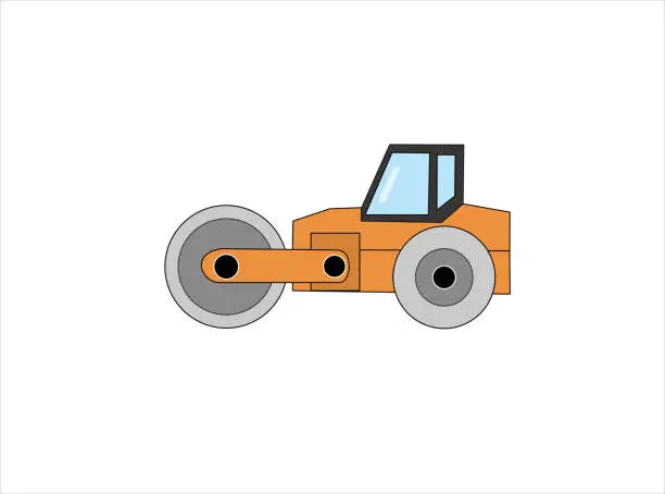 Vector illustration of road car