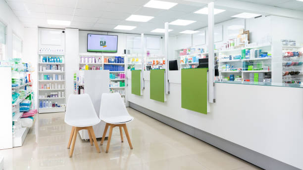 Pharmacy Interior stock photo