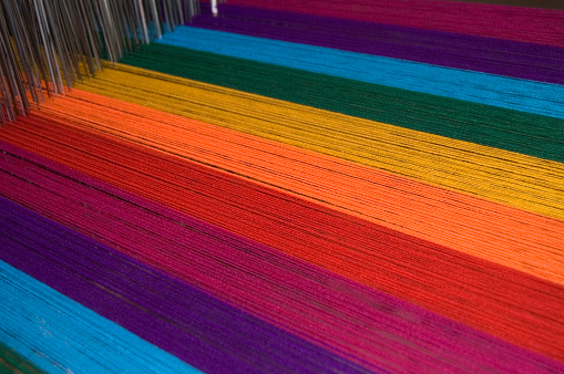 Colorful background. Traditional pattern from Ecuador. No people