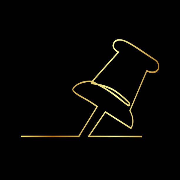 Gold Pin Vector 220+ Gold Push Pin Vector Stock Illustrations, Royalty-Free Vector ...