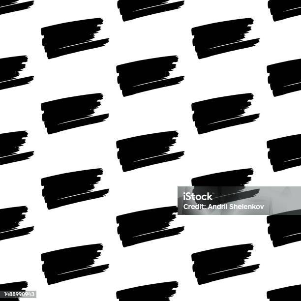 Background Using Marker Pattern Seamless Pattern With Black Marker Scribbles Stock Illustration ...