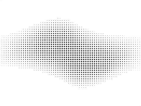 abstract star pattern halftone background