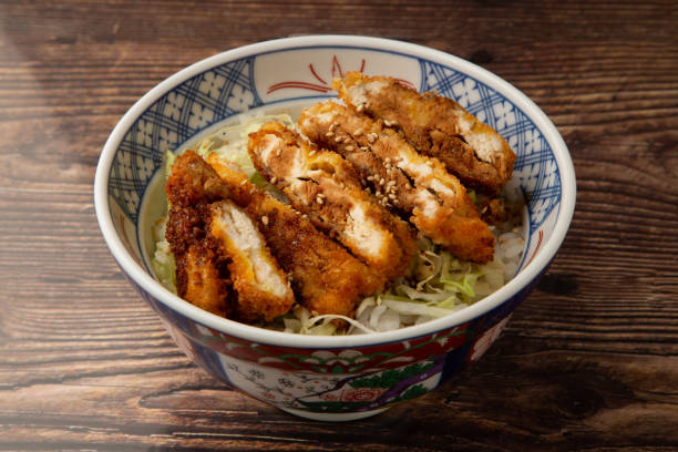istock Chicken katsudon with chicken fillet 1489038920