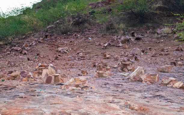 istock holy stone pyramid made by people for god blessings at day 1489051649
