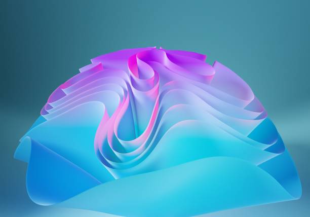 istock Neon illuminated fabric against the bold blue background. 1489063701