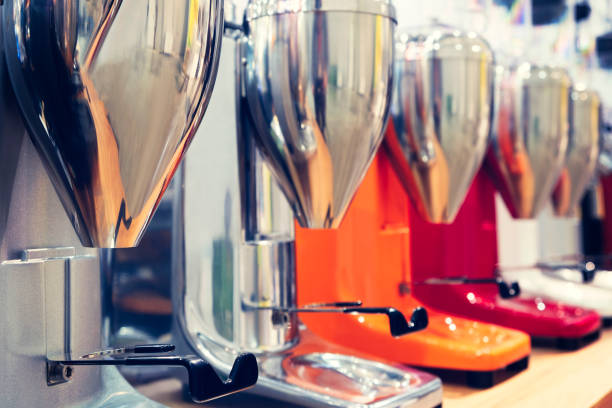 istock Fresh juice at buffet restaurant, with self service 1489065353