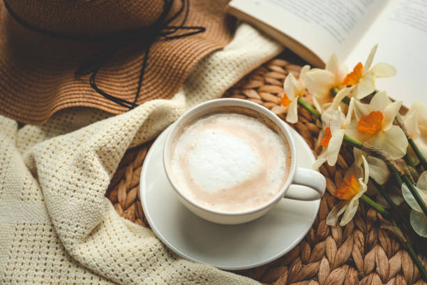 istock Morning cup of coffee, beautiful spring composition 1489083648