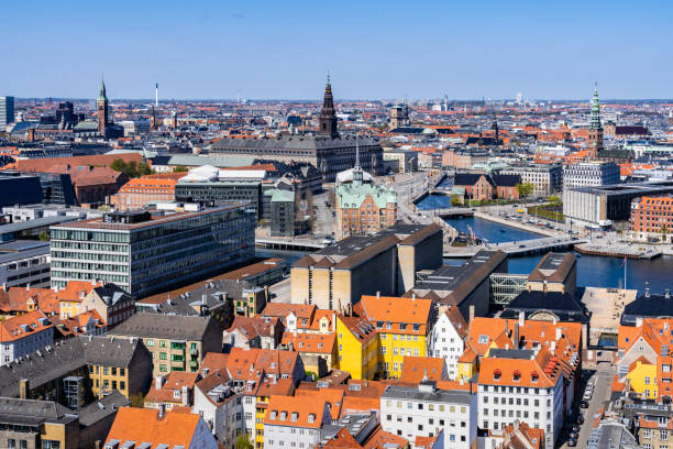 istock Aerial view over central Copenhagen, Denmark. 1489087859