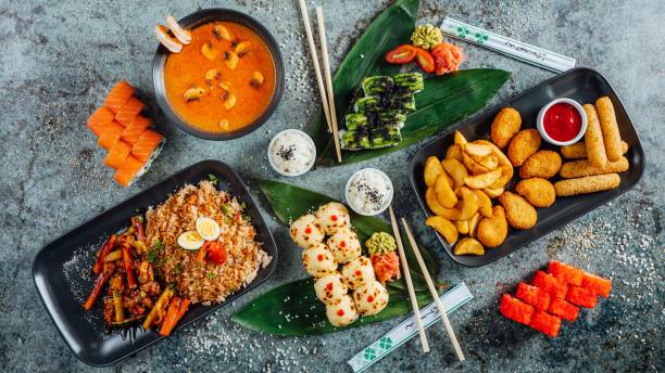 istock Freshly prepared plate of food displayed on a table 1489088654