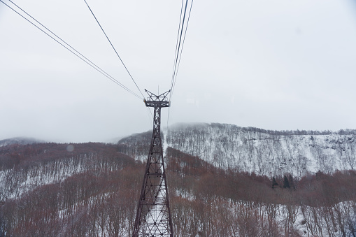 View of Zao mountain in winter, Yamagata Prefecture