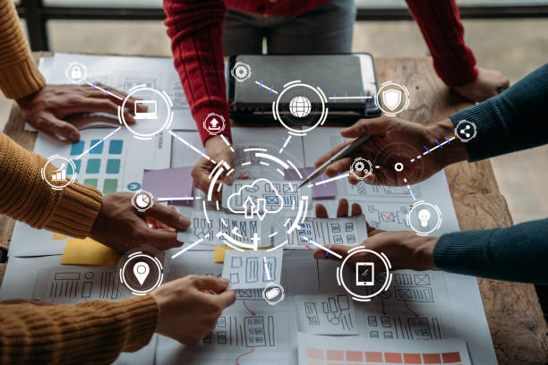 istock Business people meeting concept design ideas at office. 1489097436