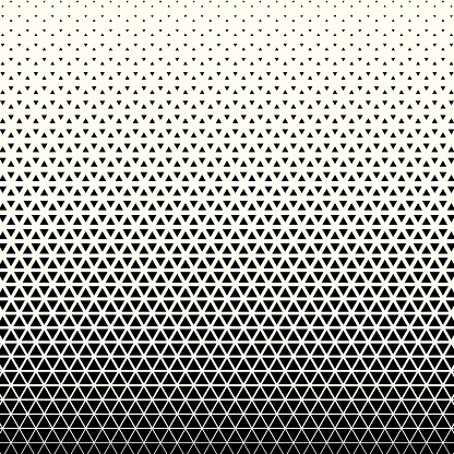 Triangle Fading Solid Triangles Size Fading Up Stock Illustration - Download Image Now ...