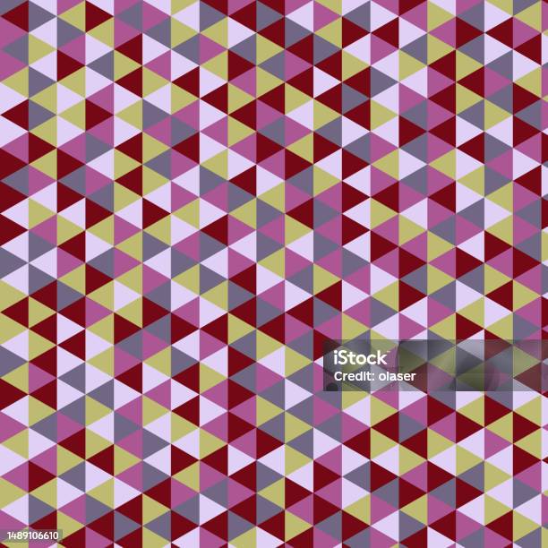 Semi Random Triangle Pattern Stock Illustration - Download Image Now ...