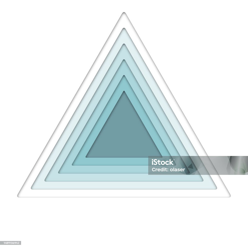 Triangular Cut Paper Background Cut Out Paper Triangle Background Stock Illustration - Download Image ...