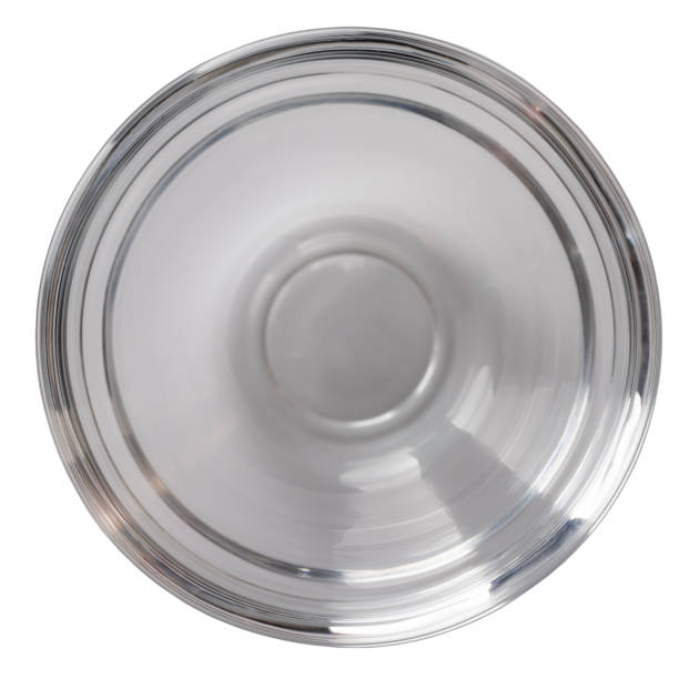 istock Transparent glass bowl isolated on white 1489111687