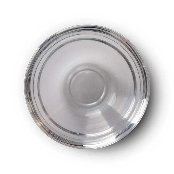 istock Transparent glass bowl isolated on white 1489111715