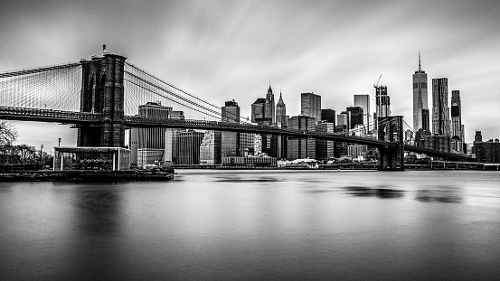 A view of Brooklin Bridge from DUMBO