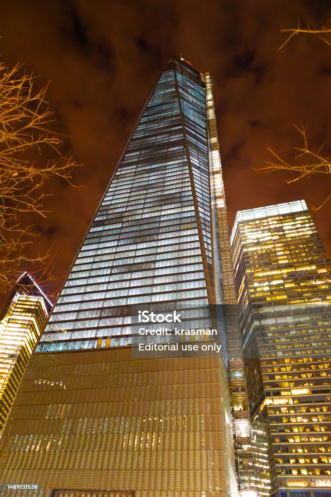 Freedom Tower Rpm Freedom Tower At Night Nearing Completion With Work Elevators Still ...