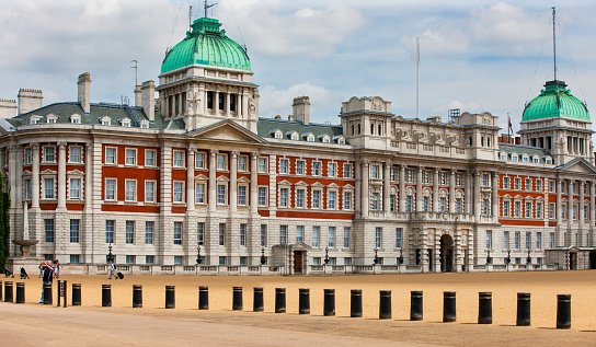London, United Kingdom - July 3, 2010 : Old Admiralty Building and Horse Guards Parade.