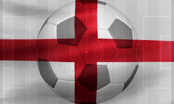 istock England flag - realistic waving fabric flag 1489138283