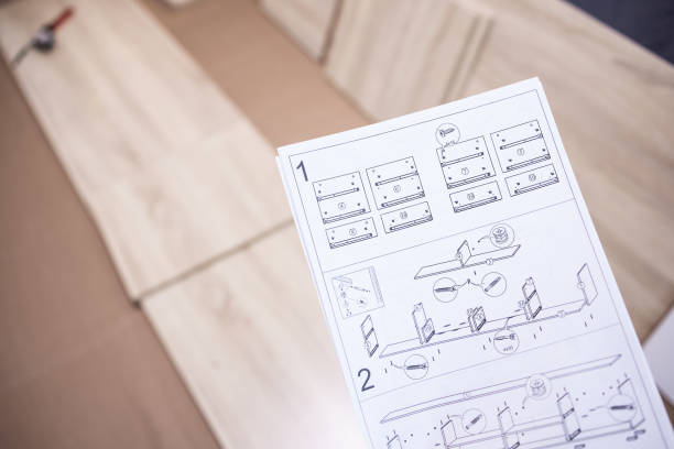 istock Instructions for assembling furniture chest 1489138819