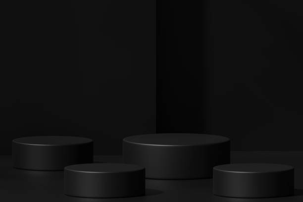 istock Scene with a podium for product presentation, 3d rendering 1489141151