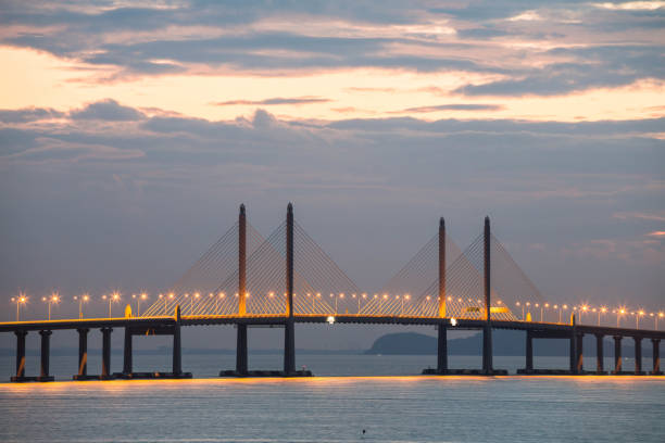 istock Penang Bridge view during dawn indicating good tourism in Malaysia 1489142754