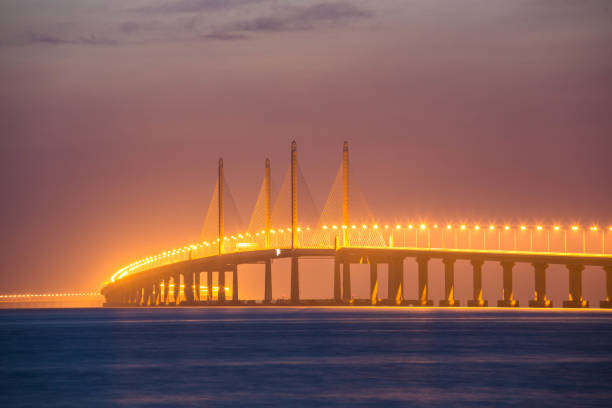 istock Penang Bridge view during dawn indicating good tourism in Malaysia 1489142786