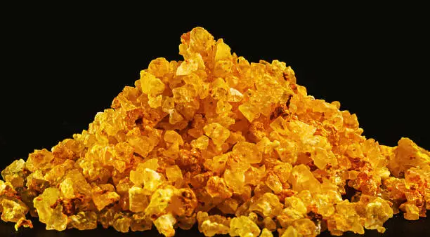 Photo of uranyl nitrate or uranium is a yellow water-soluble uranium salt used in photography and fertilizers; in chemistry uranium is used as a catalyst in many chemical reactions