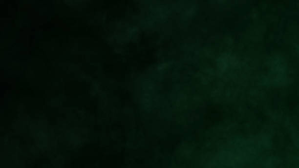 istock Green smoke on dark background. Dynamic abstract fog. 3D rendering. 1489159745