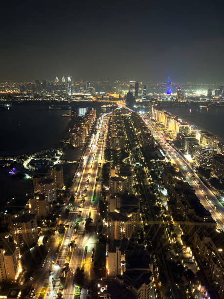 istock high point of view vertical dubai night cityscape still 1489160584