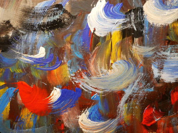 istock Abstract art background bright colors artistic painting. 1489160725