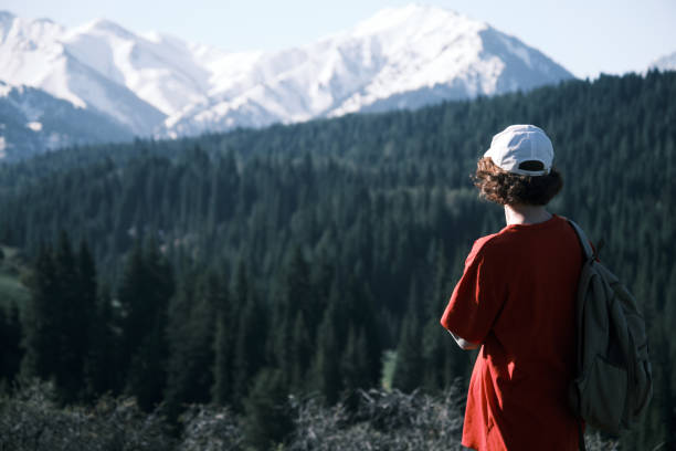 istock Female hiker is looking around in mountains 1489165303