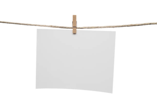 istock Blank Photo Card on Clothespin 1489166425
