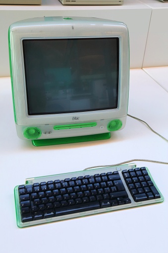 Apple iMac G3 late 1990s obsolete PC computer system. It was manufactured in 1998-2003.