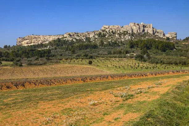 Photo of The massive rock of Les Baux de Provence