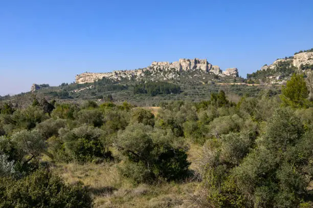 Photo of The massive rock of Les Baux de Provence