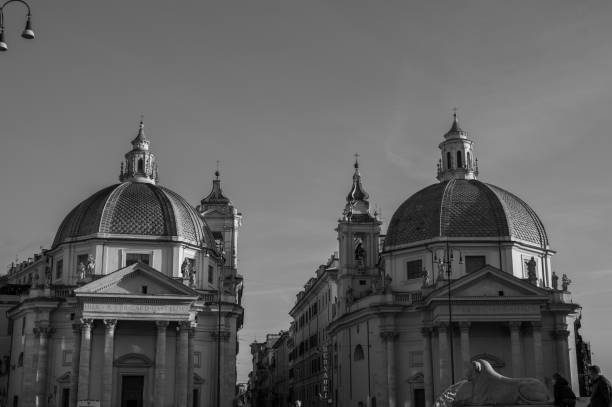 istock Rome, Piazza del Popolo. Twin churches 1489187808