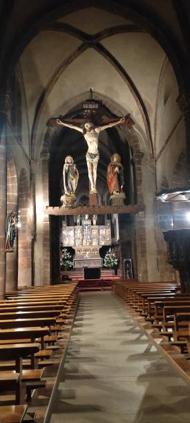 istock Huge Christ in a church 1489192798