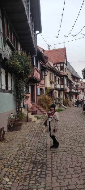 istock Woman in Eguisheim 1489193397