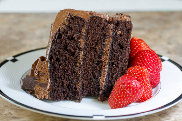 istock Chocolate Cake with fresh strawberries 1489195838