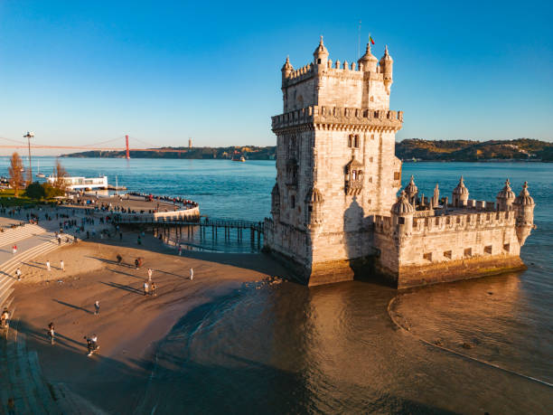 istock Drone view of Belem Tower in downtown Lisbon 1489206675