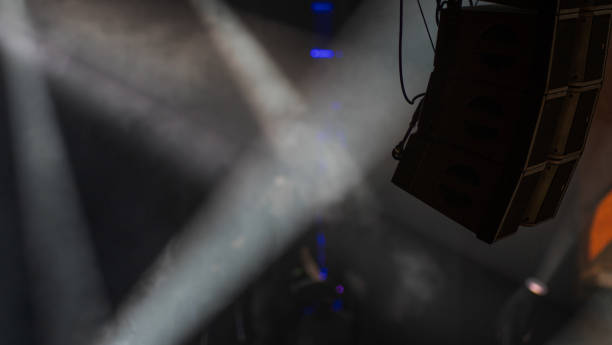 istock Stage lights equipment on theater ceiling 1489211182