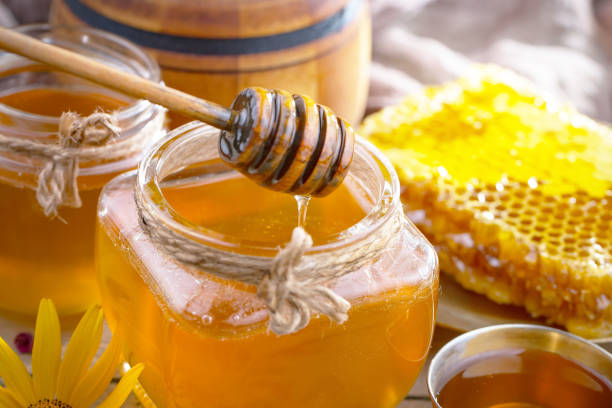 istock Sweet bee honey. Natural product. 1489211326