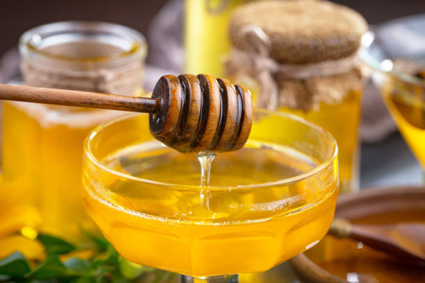 istock Sweet bee honey. Natural product. 1489212270