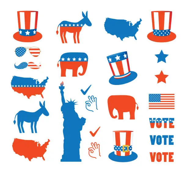 Vector illustration of US Election