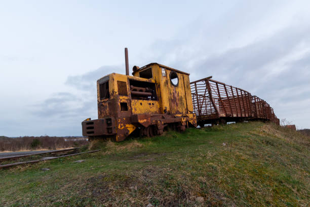 istock Rusted Relics: The Abandoned Locomotive on the Railway 1489215899