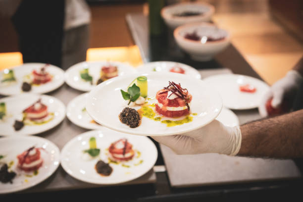 istock Chef proudly presenting Tomato and mozzarella salad 1489217485